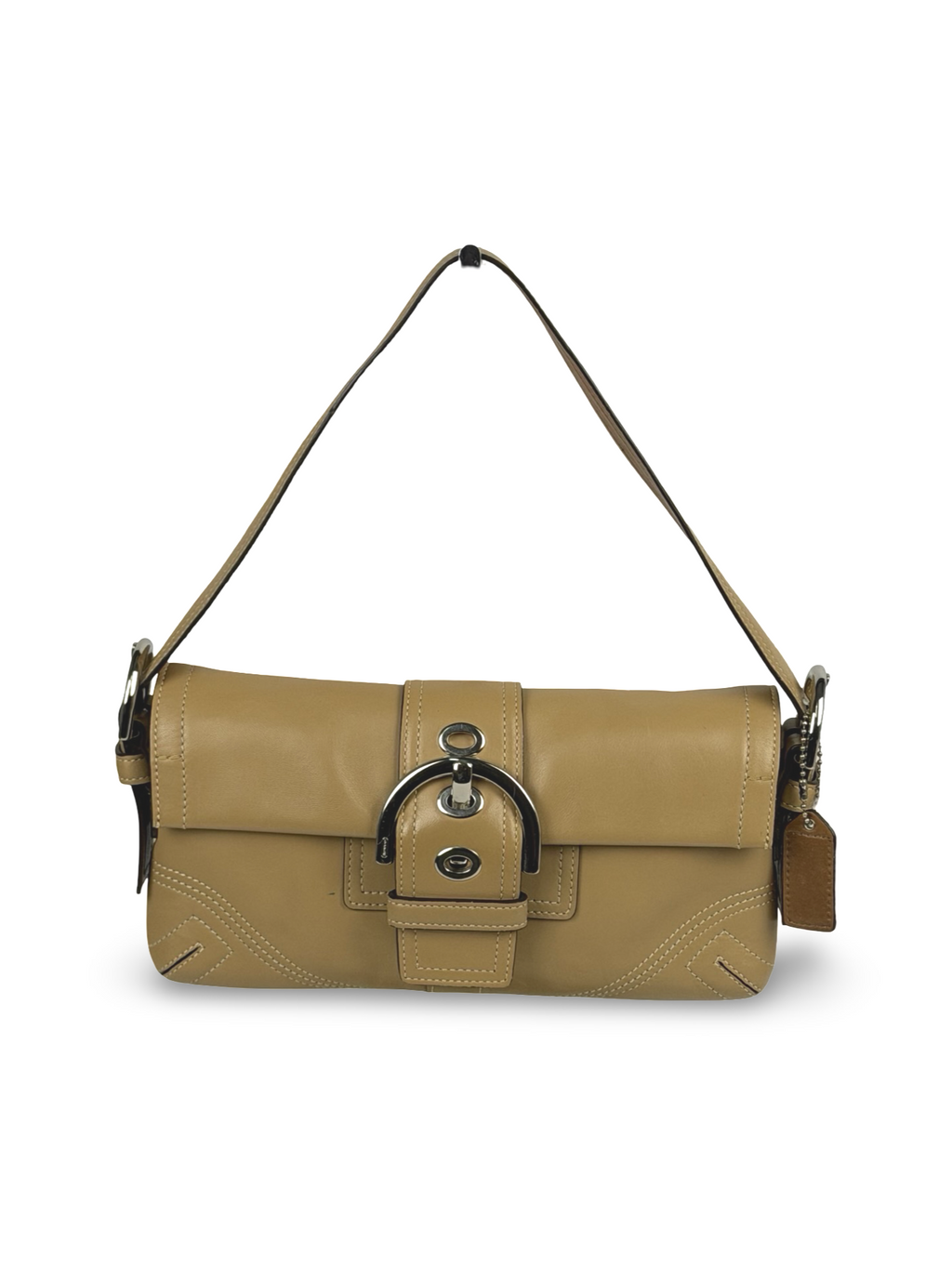 Coach 8A05 Soho Tan Brown Leather Shoulder Bag