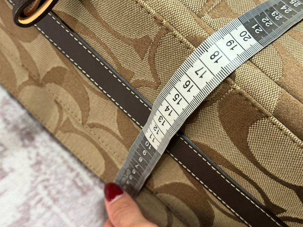 Coach Rare 77022 Luggage Signature Brown Monogram Suitcase