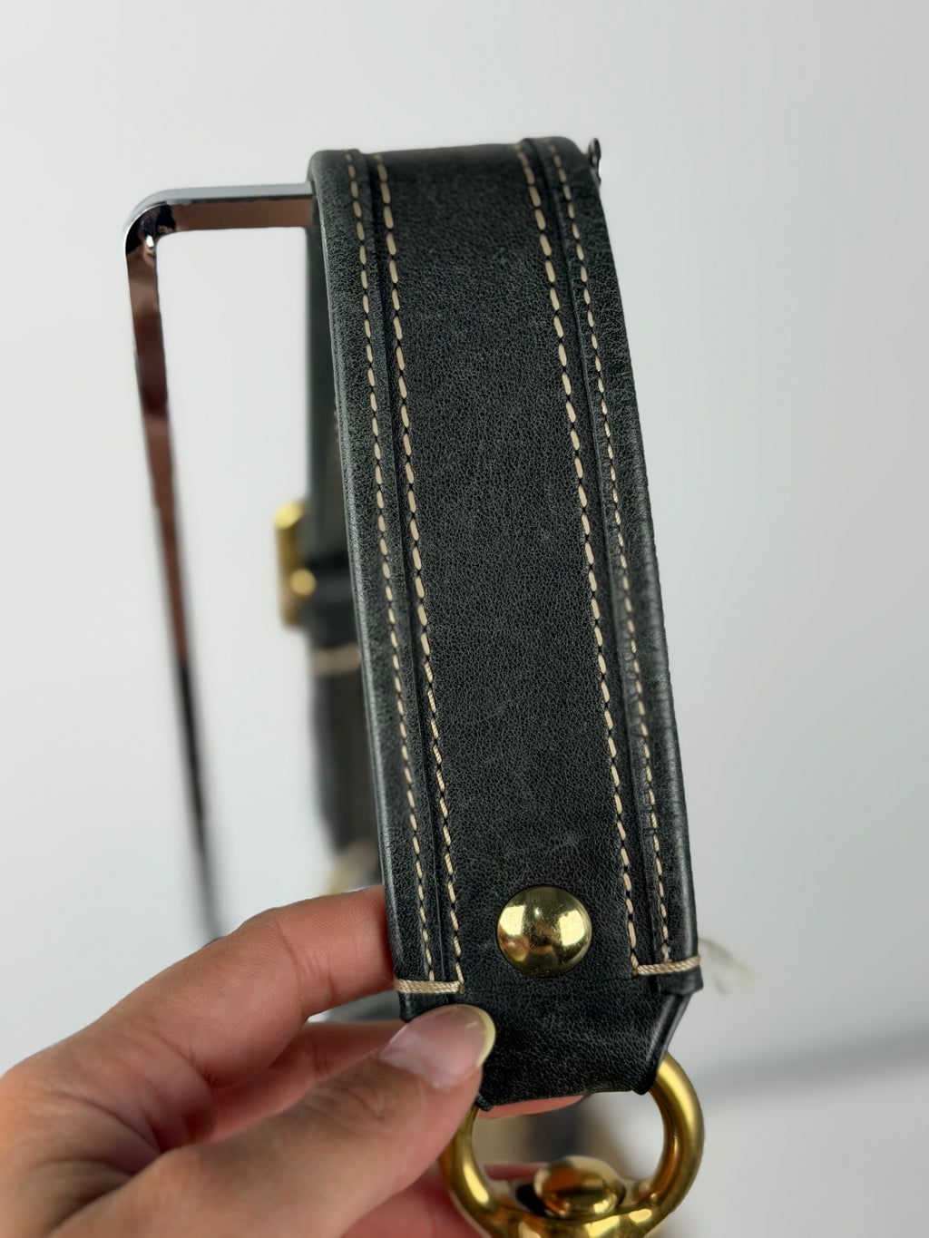 Coach 10338 Ali Legacy Turnlock Flap Signature Brown Monogram Shoulder Bag Black Leather Trim