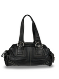 Coach 10036 Mia Black Leather Satchel Shoulder Bag