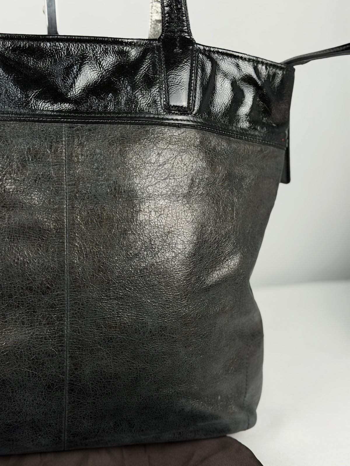 Coach 17041 Black Patent Leather Tote Shoulder Bag