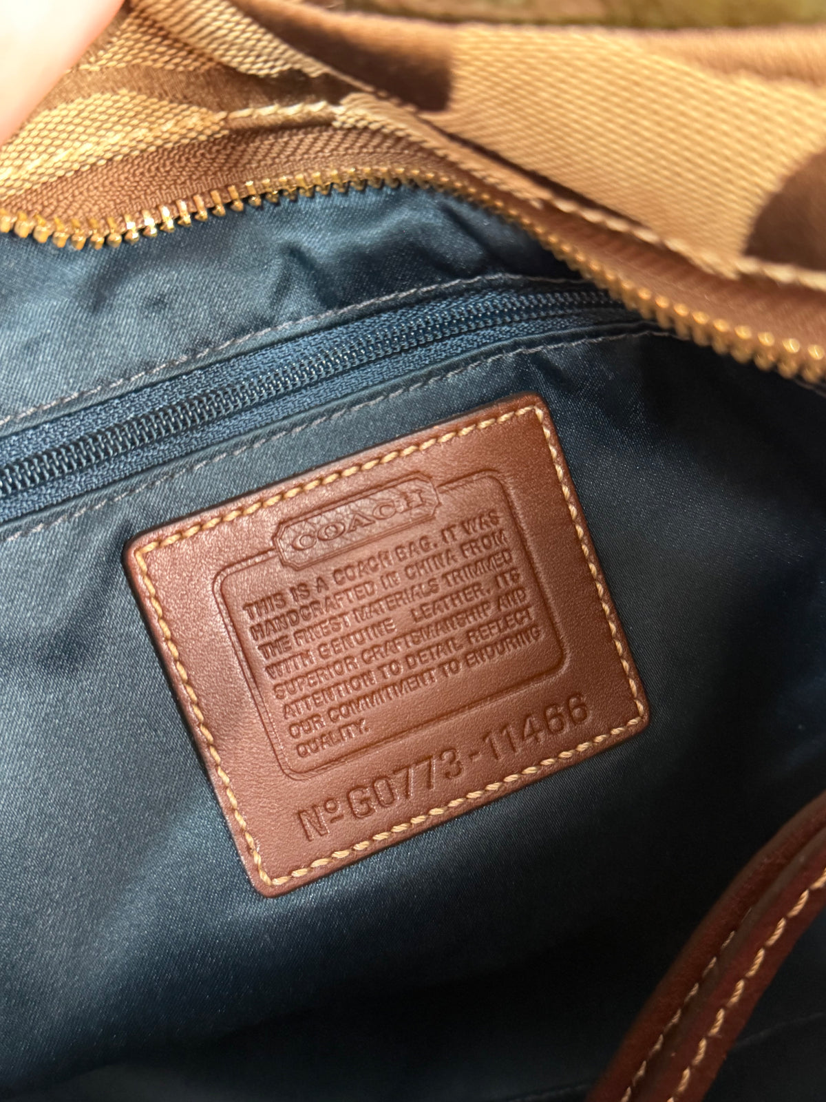 Coach 11466 Rare Holiday Patchwork Suede/Leather/Canvas Shoulder Bag&nbsp;