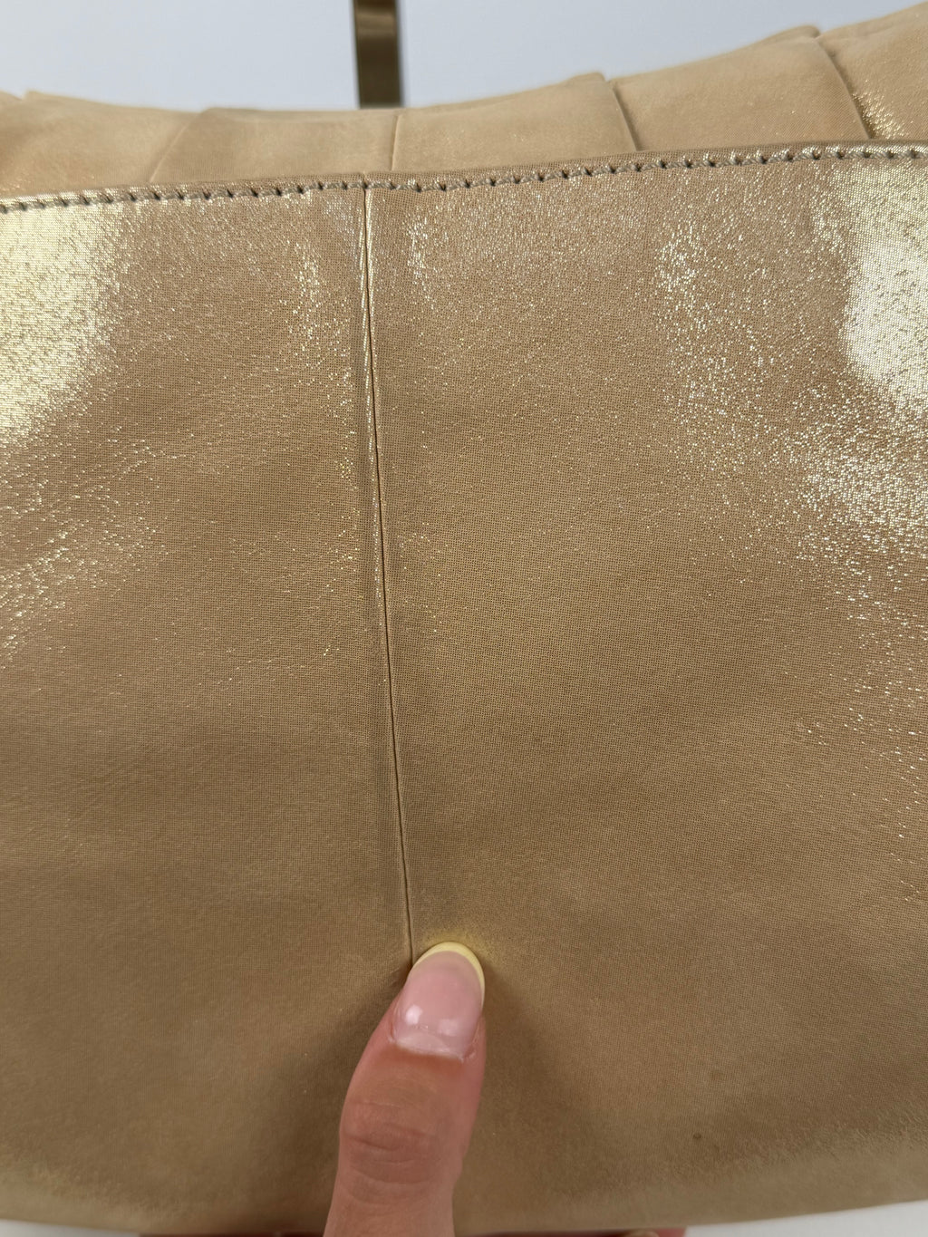 Coach F17217 Soho Beige Glitter Leather Shoulder Bag