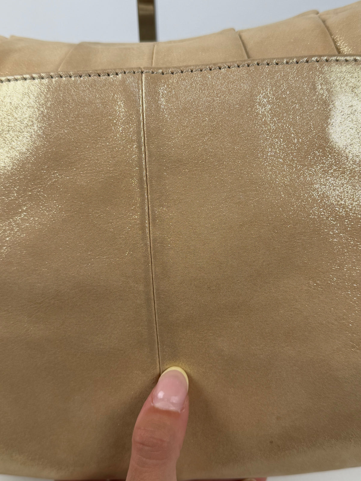 Coach F17217 Soho Beige Glitter Leather Shoulder Bag