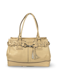 Coach 13087 Hampton Clip Cream Pebbled Leather Shoulder Bag