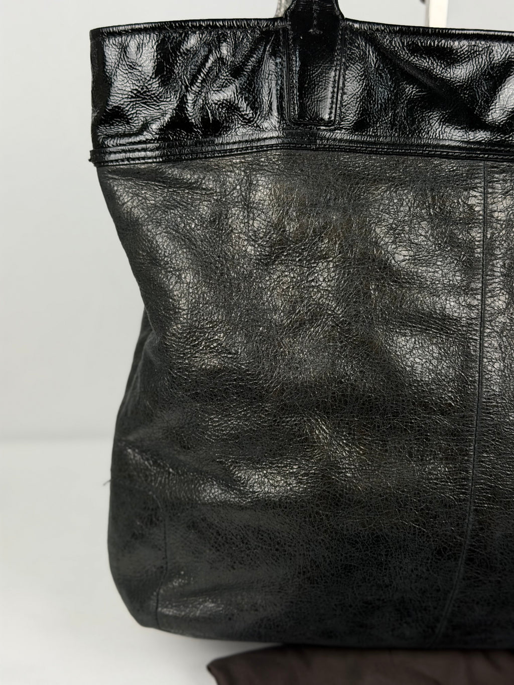 Coach 17041 Black Patent Leather Tote Shoulder Bag