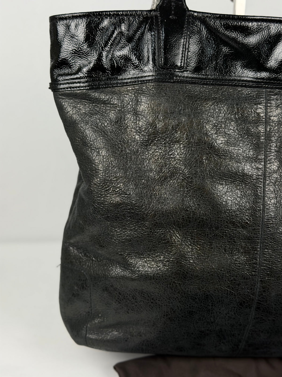 Coach 17041 Black Patent Leather Tote Shoulder Bag