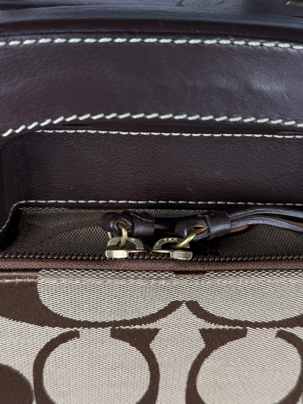 Coach Rare 77022 Luggage Signature Brown Monogram Suitcase