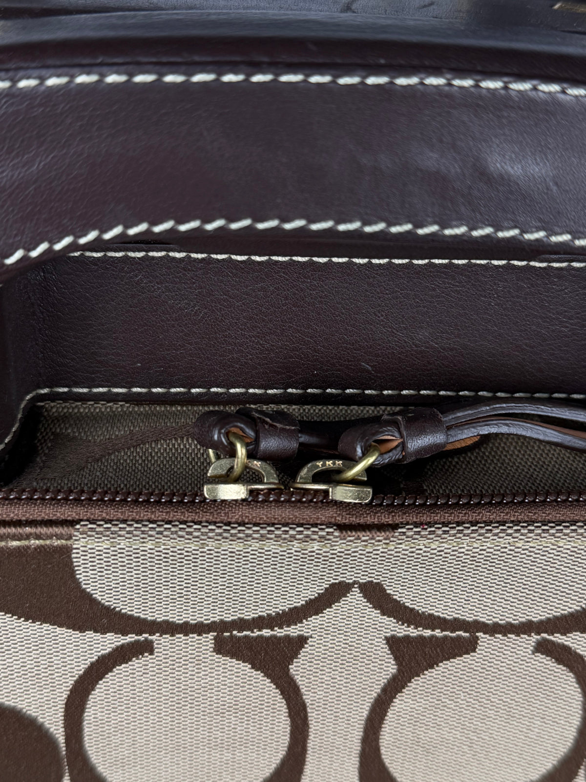 Coach Rare 77022 Luggage Signature Brown Monogram Suitcase